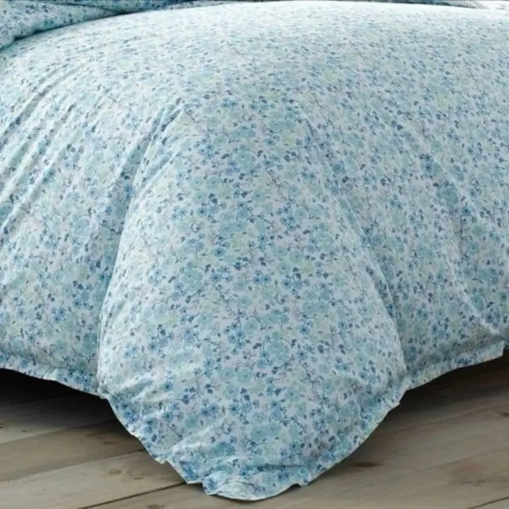 Laura Ashley Blue Floral Duvet Cover Set